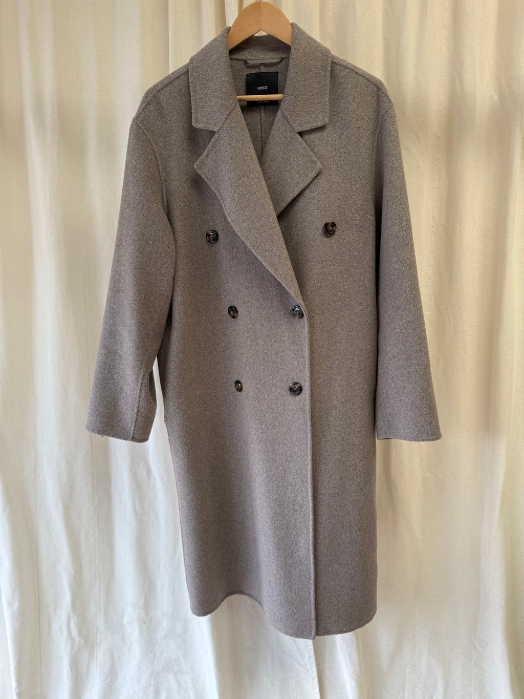 Mango Double Breasted Wool Coat, Size M
