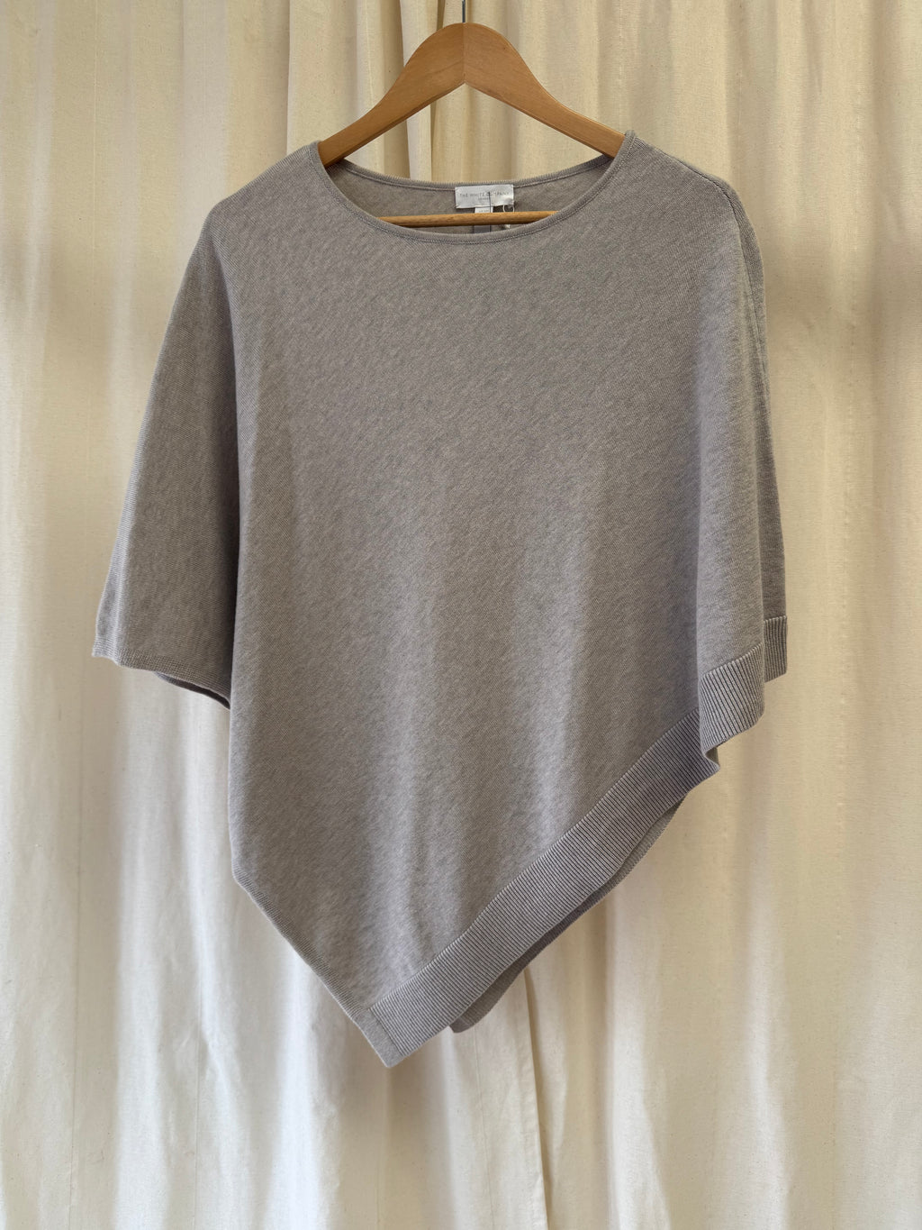 The White Company Grey Poncho, Size S/M