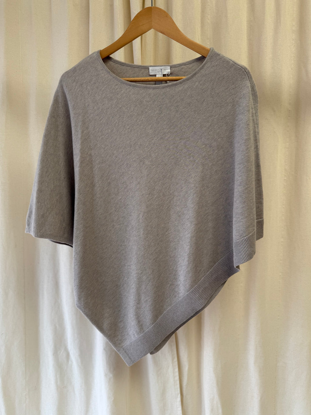 The White Company Grey Poncho, Size S/M