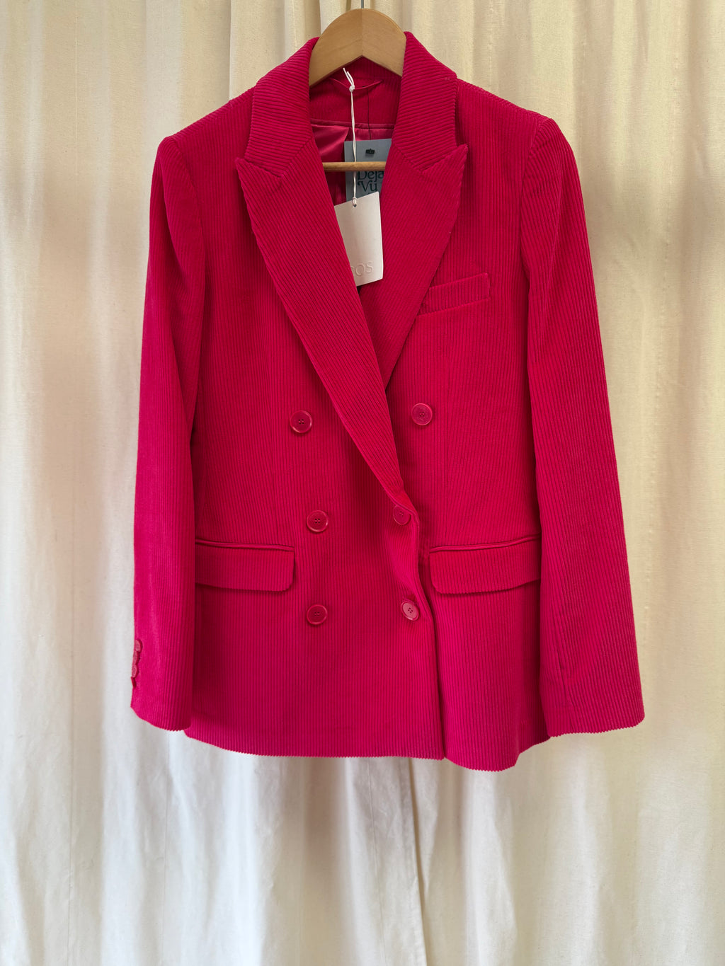 COS Cord Blazer and Trouser Co ord in Pink, Size S/M