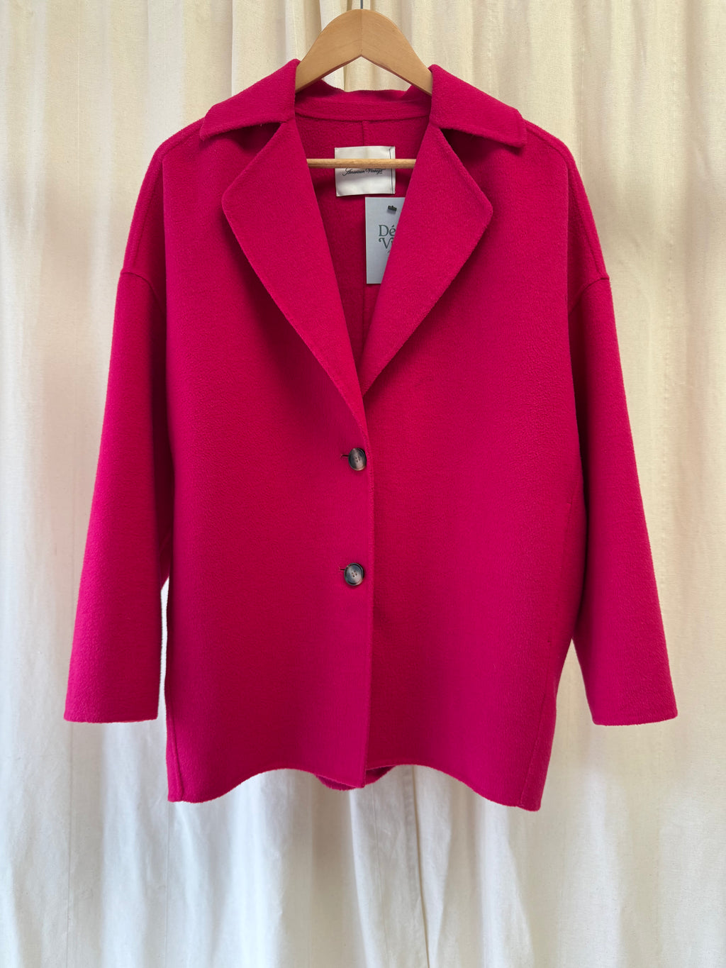 American Vintage Dadoulove Coat in Pink, Size XS/S