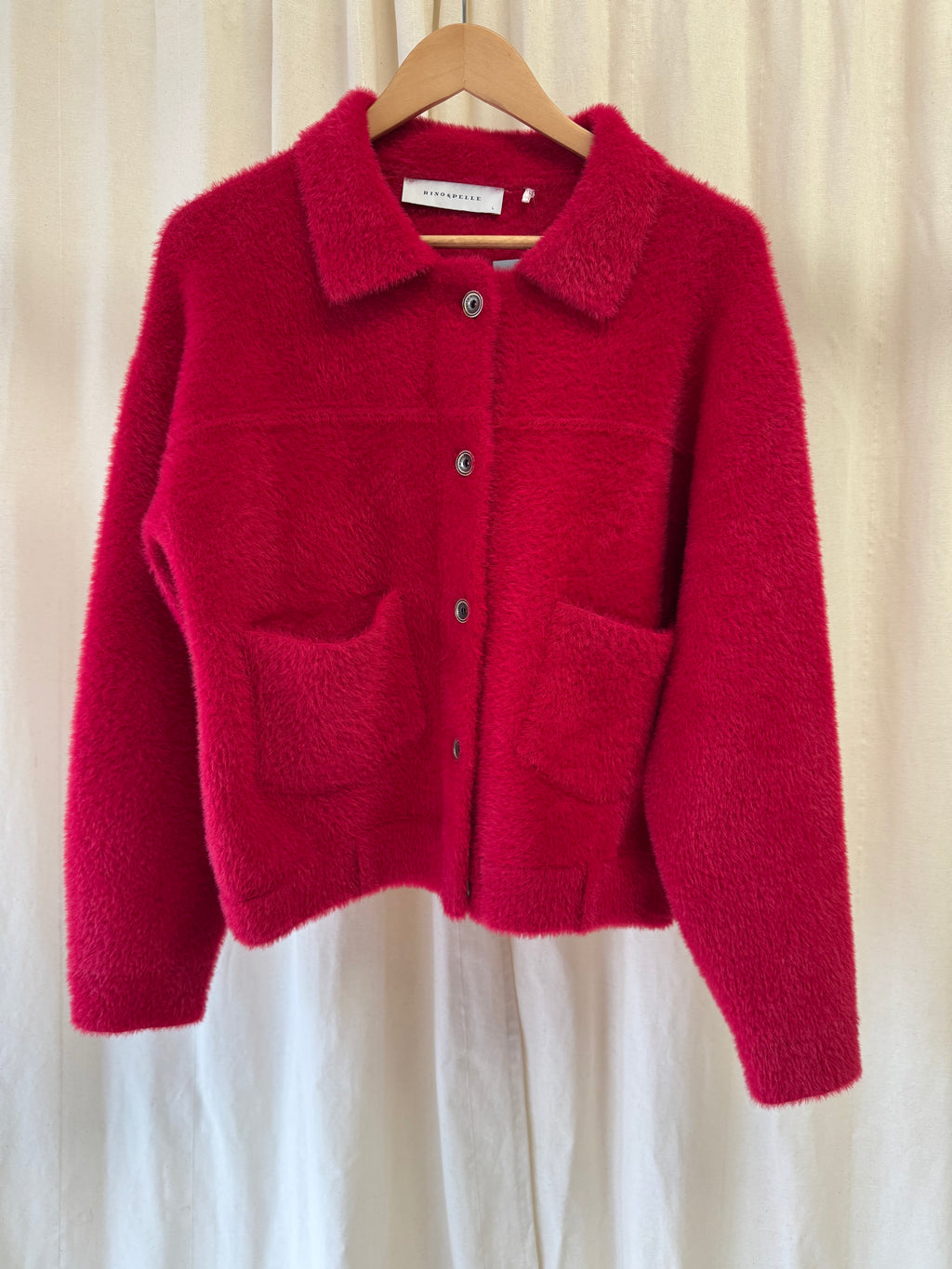 Rino & Pelle Bubbly Boxy Jacket in Pink, Size L