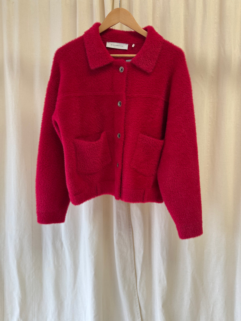 Rino & Pelle Bubbly Boxy Jacket in Pink, Size L
