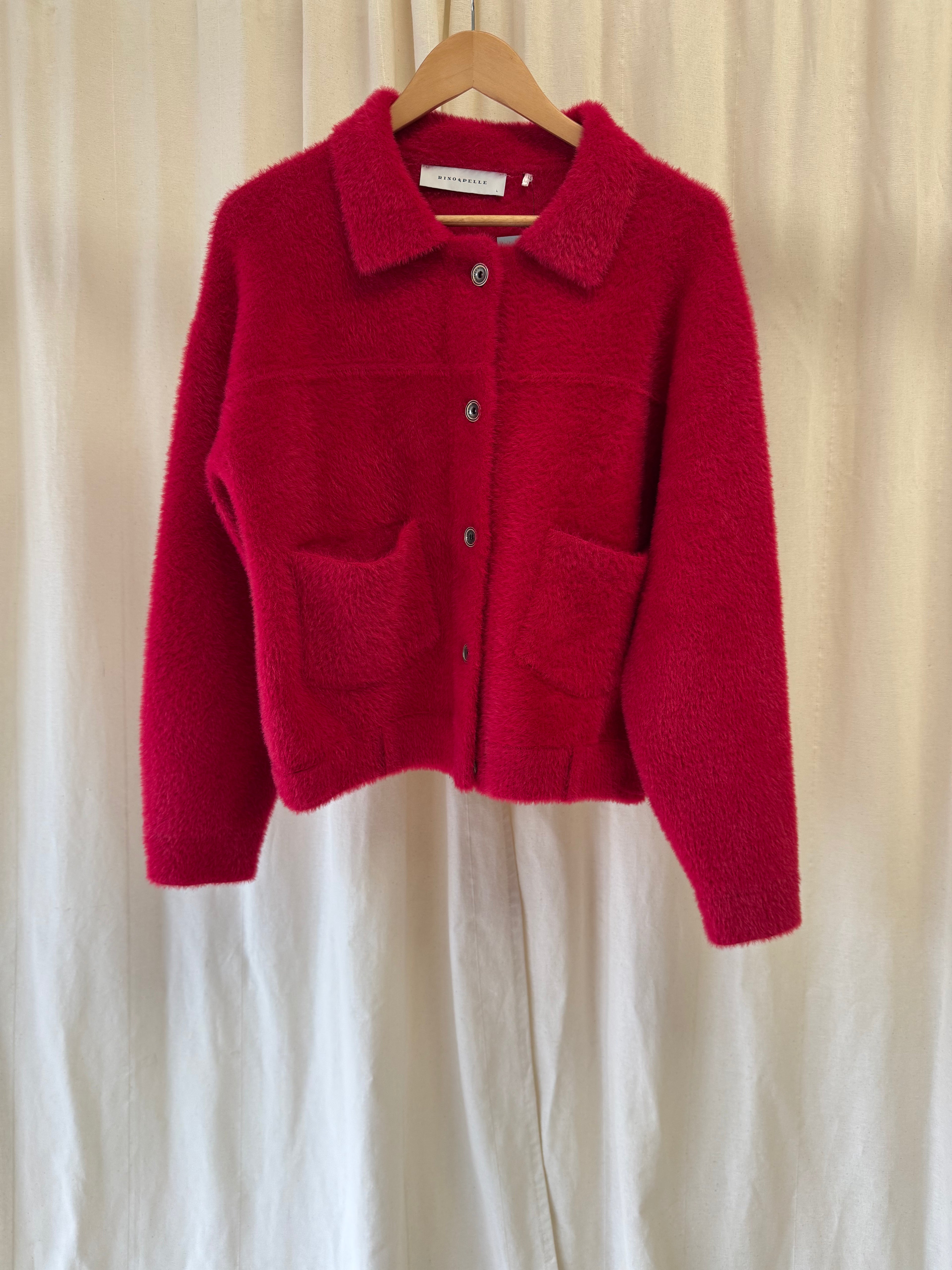 Rino & Pelle Bubbly Boxy Jacket in Pink, Size L
