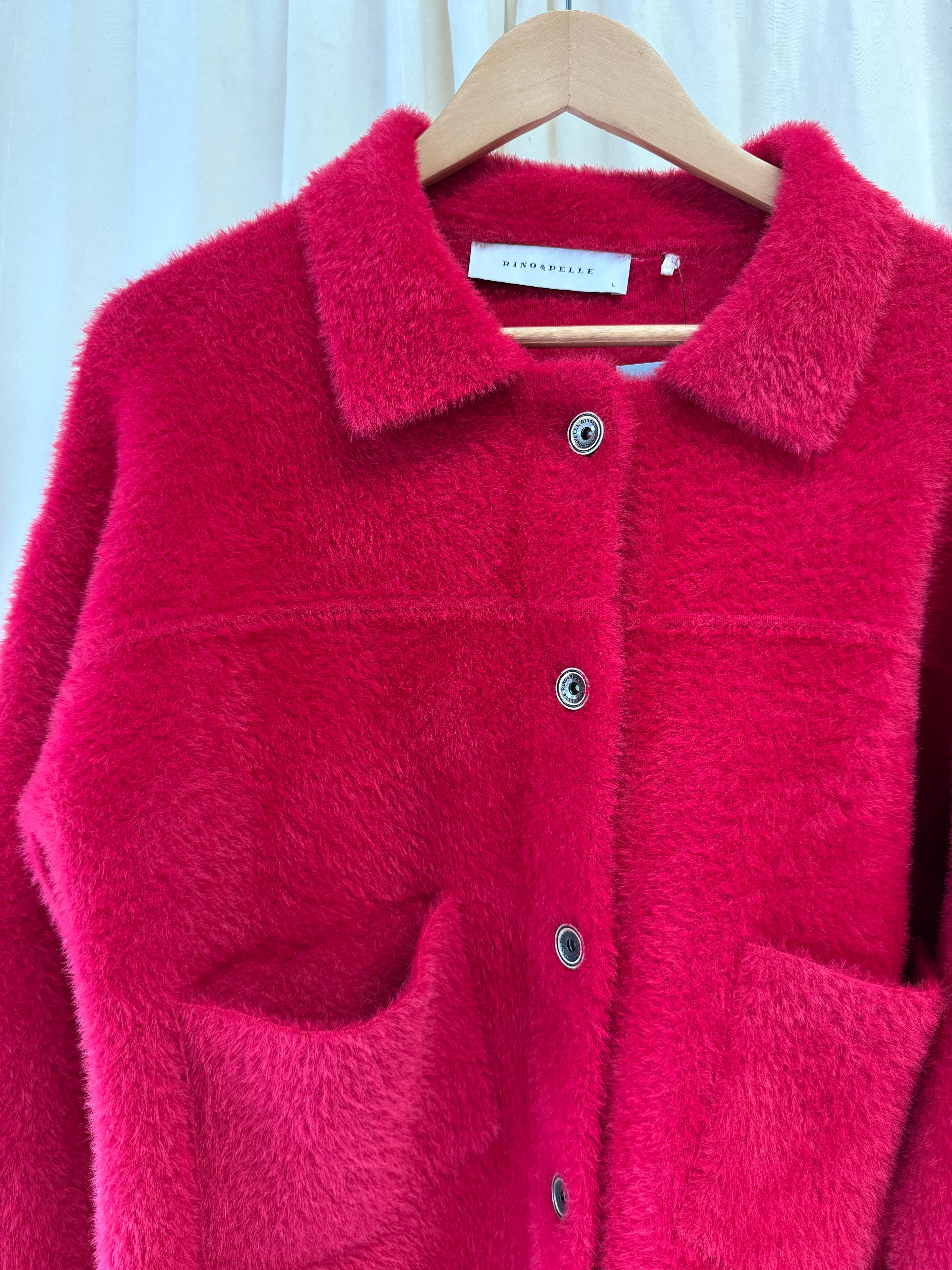 Rino & Pelle Bubbly Boxy Jacket in Pink, Size L