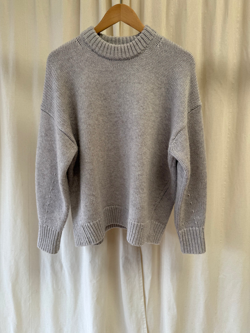 COS Wool Jumper in Marl Grey, Size XS