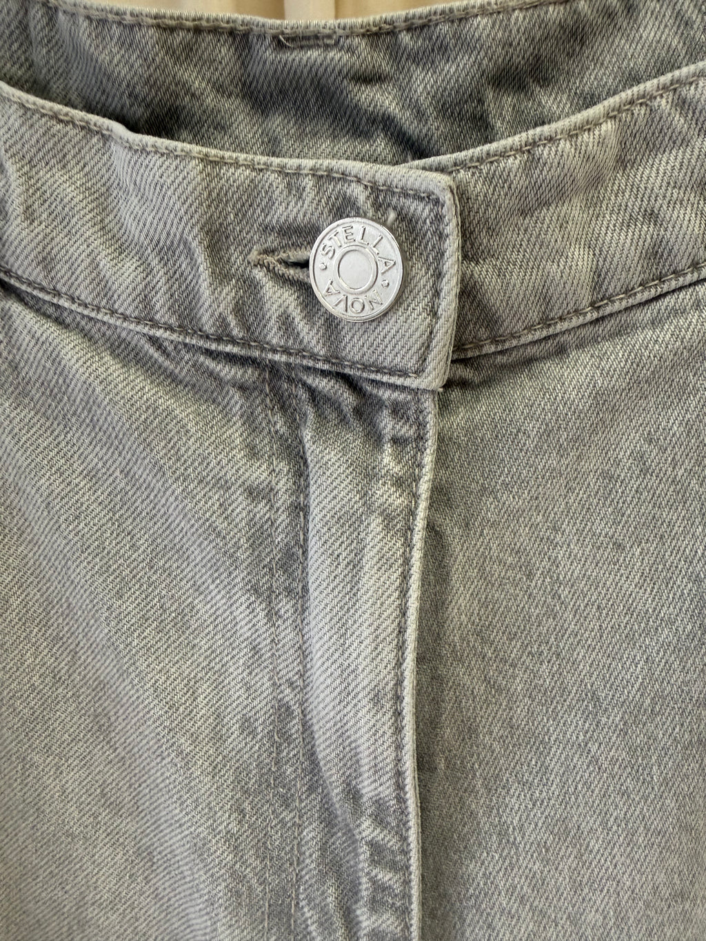 Stella Nova Scallop Pant in Light Grey, M