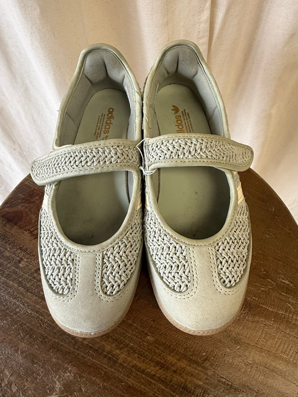 Adidas Samba Jane Flats in Mint Green, Size 5