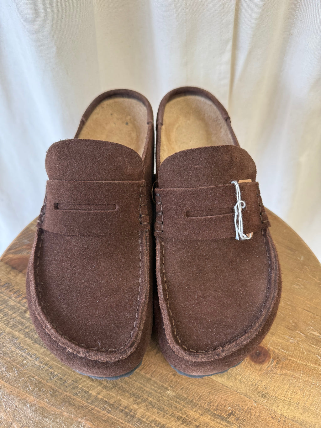 Birkenstock Naples Wrapped Loafer in Brown, Size 7
