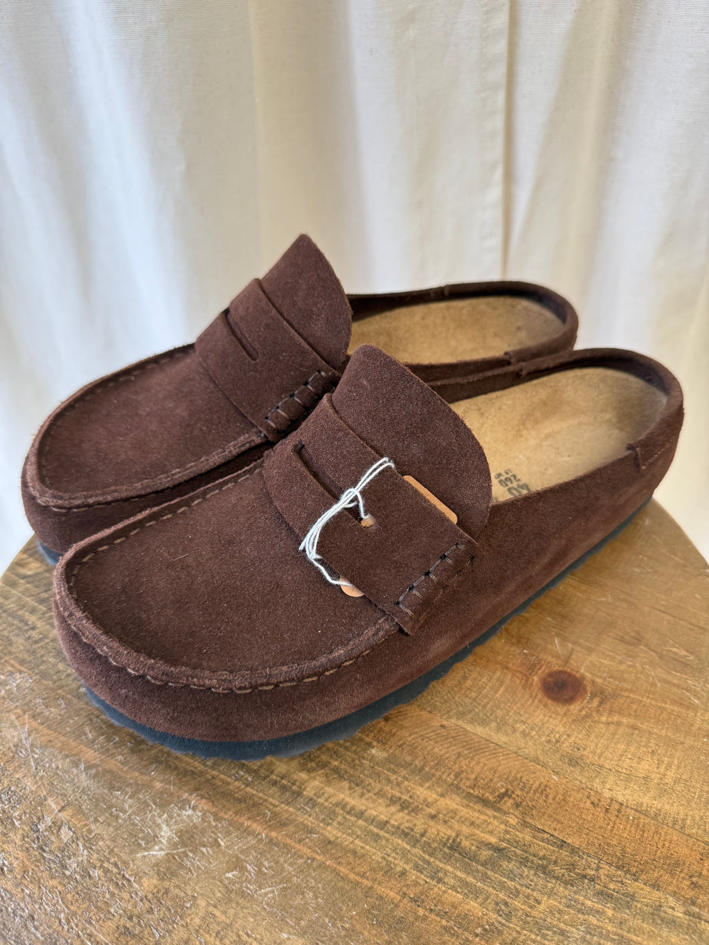 Birkenstock Naples Wrapped Loafer in Brown, Size 7