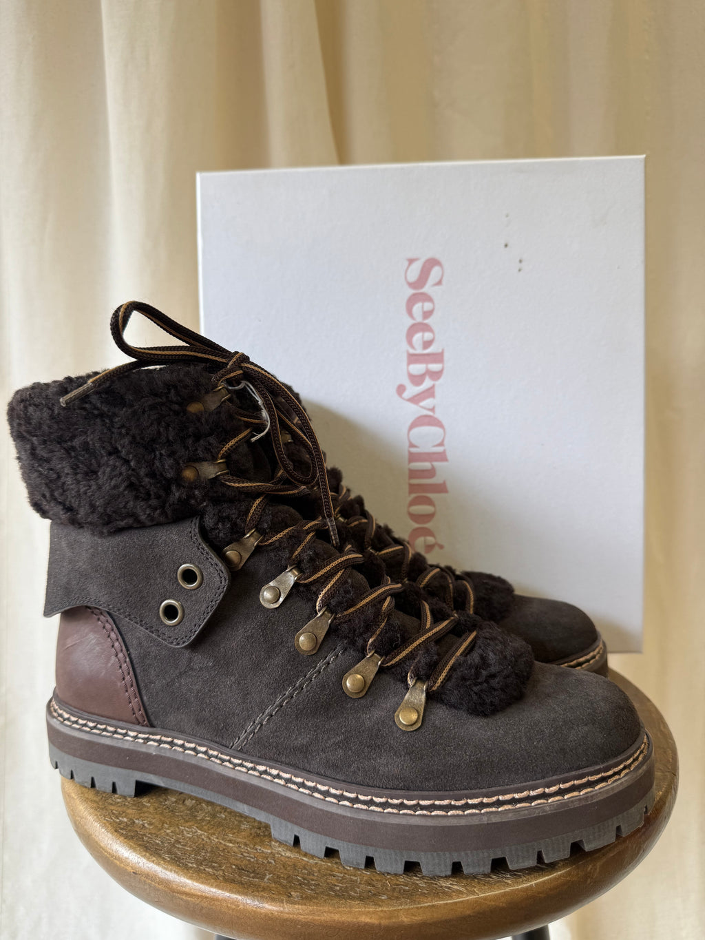 See By Chloé Eileen hiking boots, Size 6