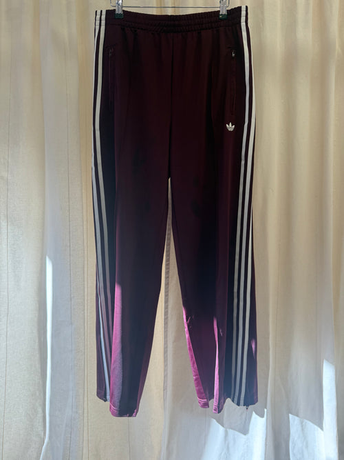 Adidas Originals Track Pants in Burgundy, Size L