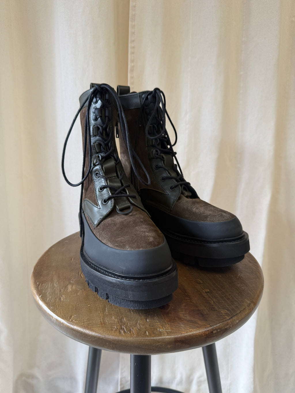 All Saints Bexley Leather Suede Boots, Size 4