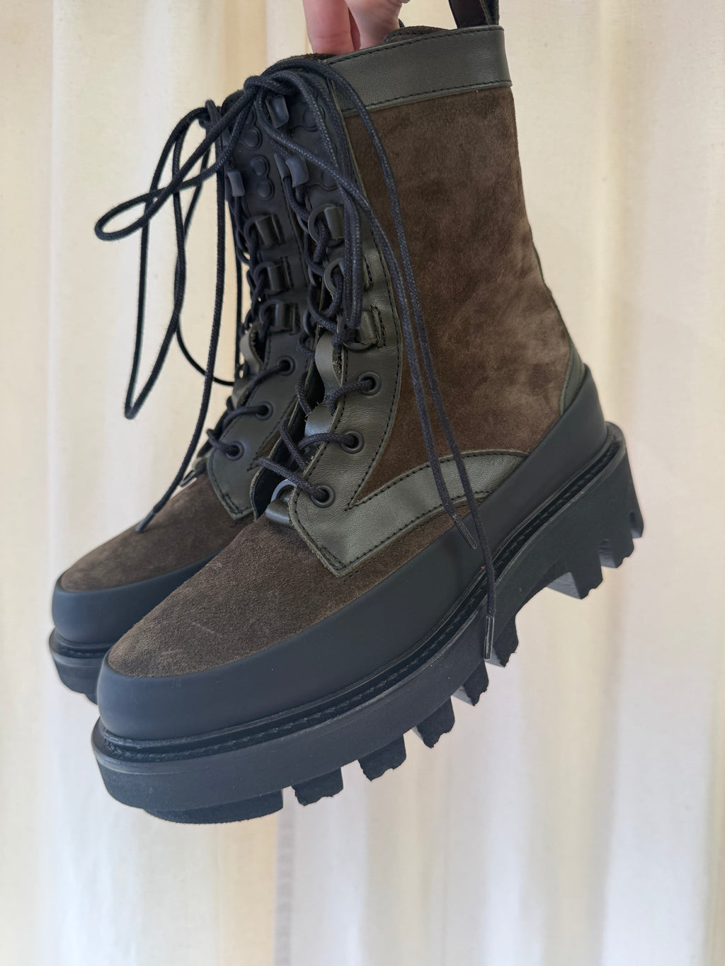 All Saints Bexley Leather Suede Boots, Size 4