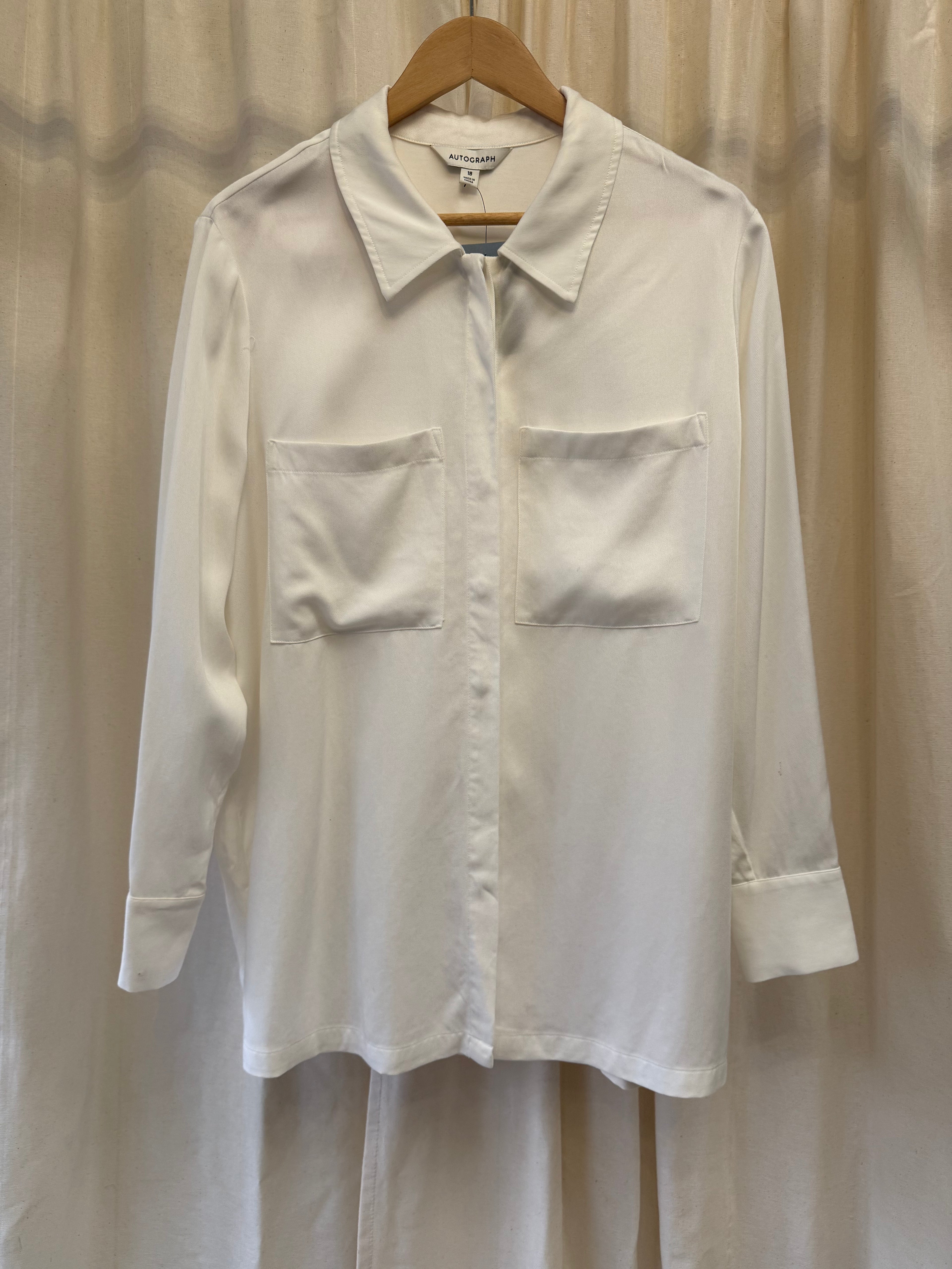 Autograph White Shirt, Size L