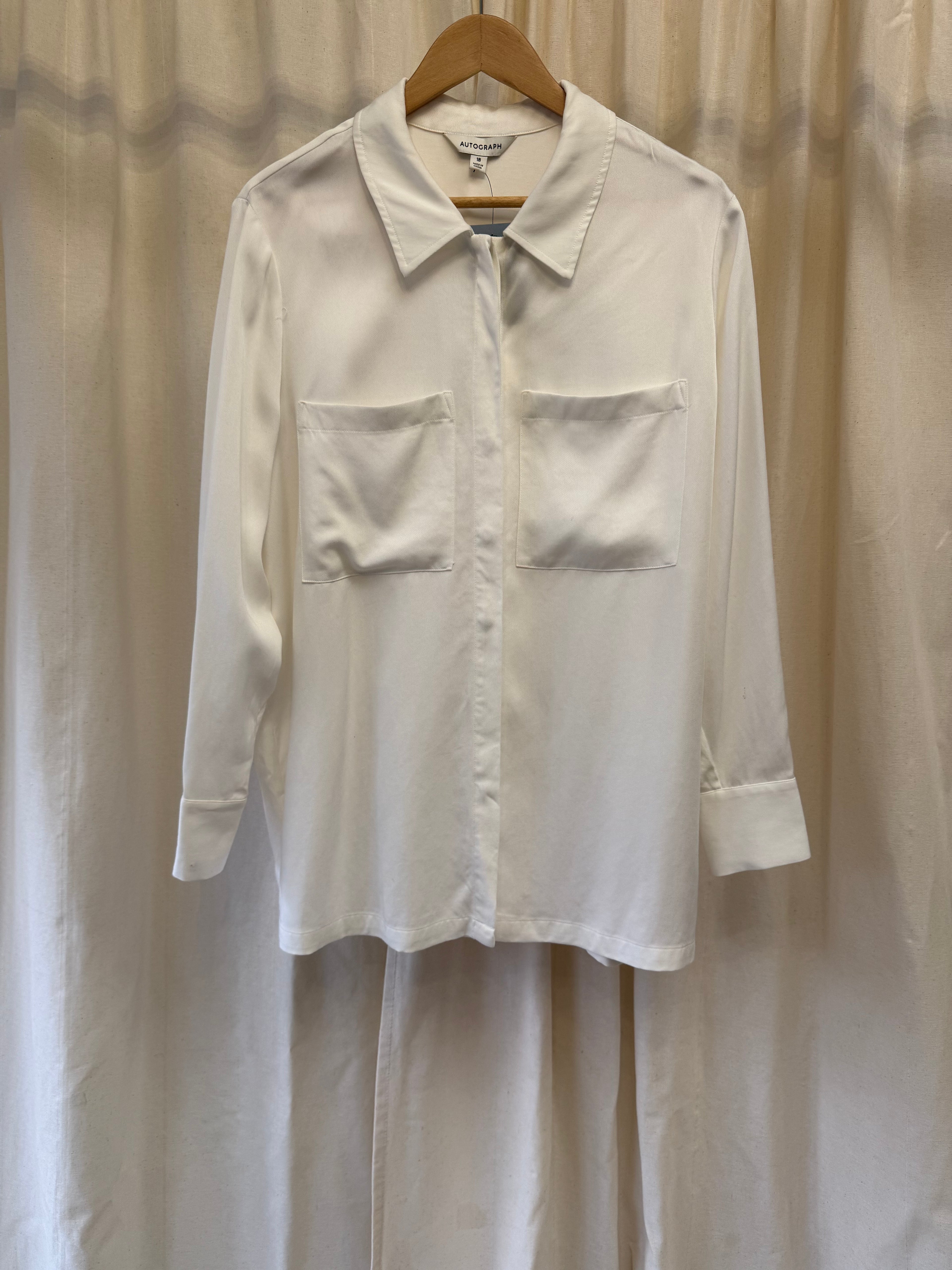 Autograph White Shirt, Size L