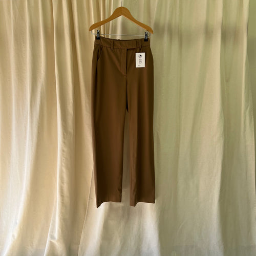& Other Stories wide leg trousers in brown