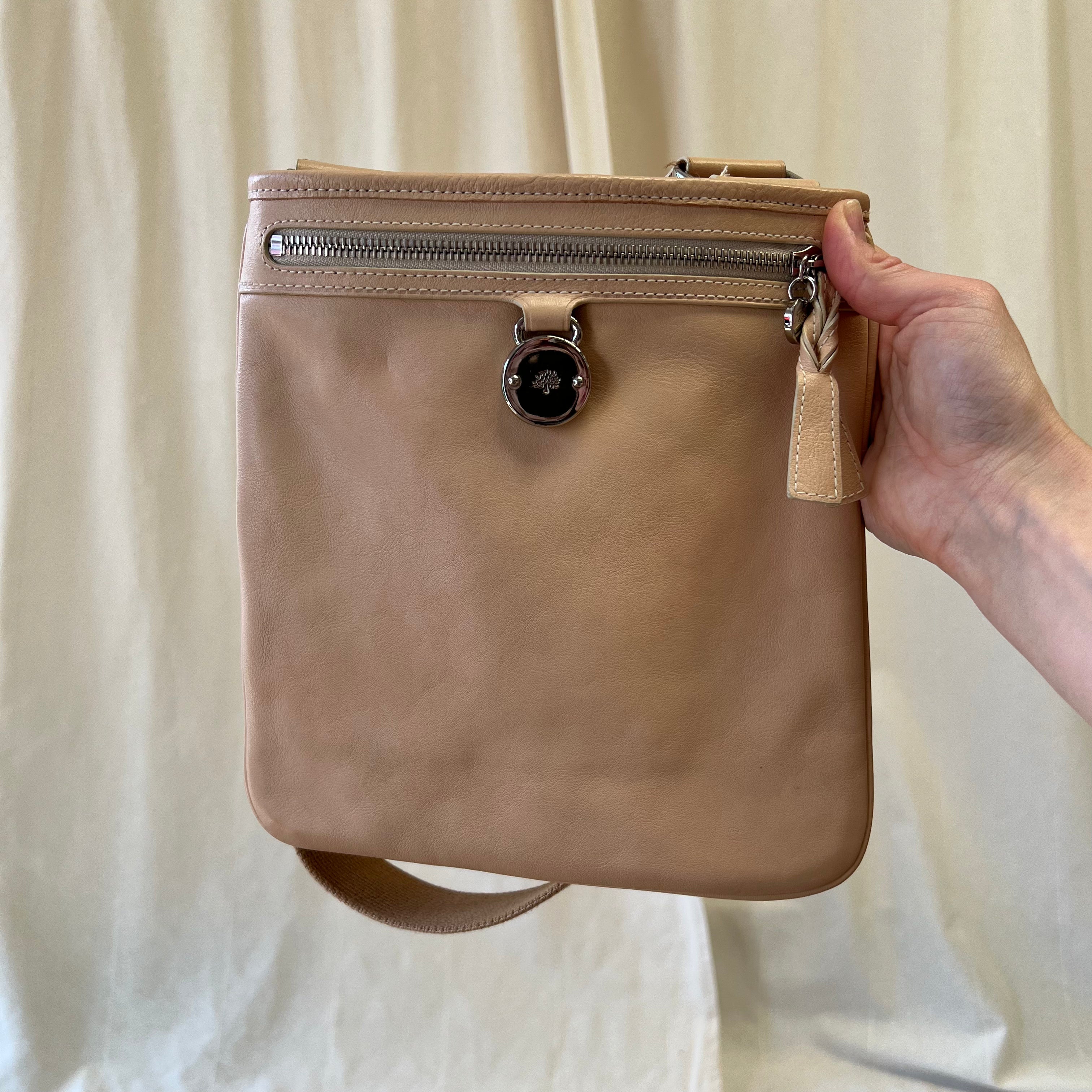 Mulberry Somerset messenger crossbody bag in beige