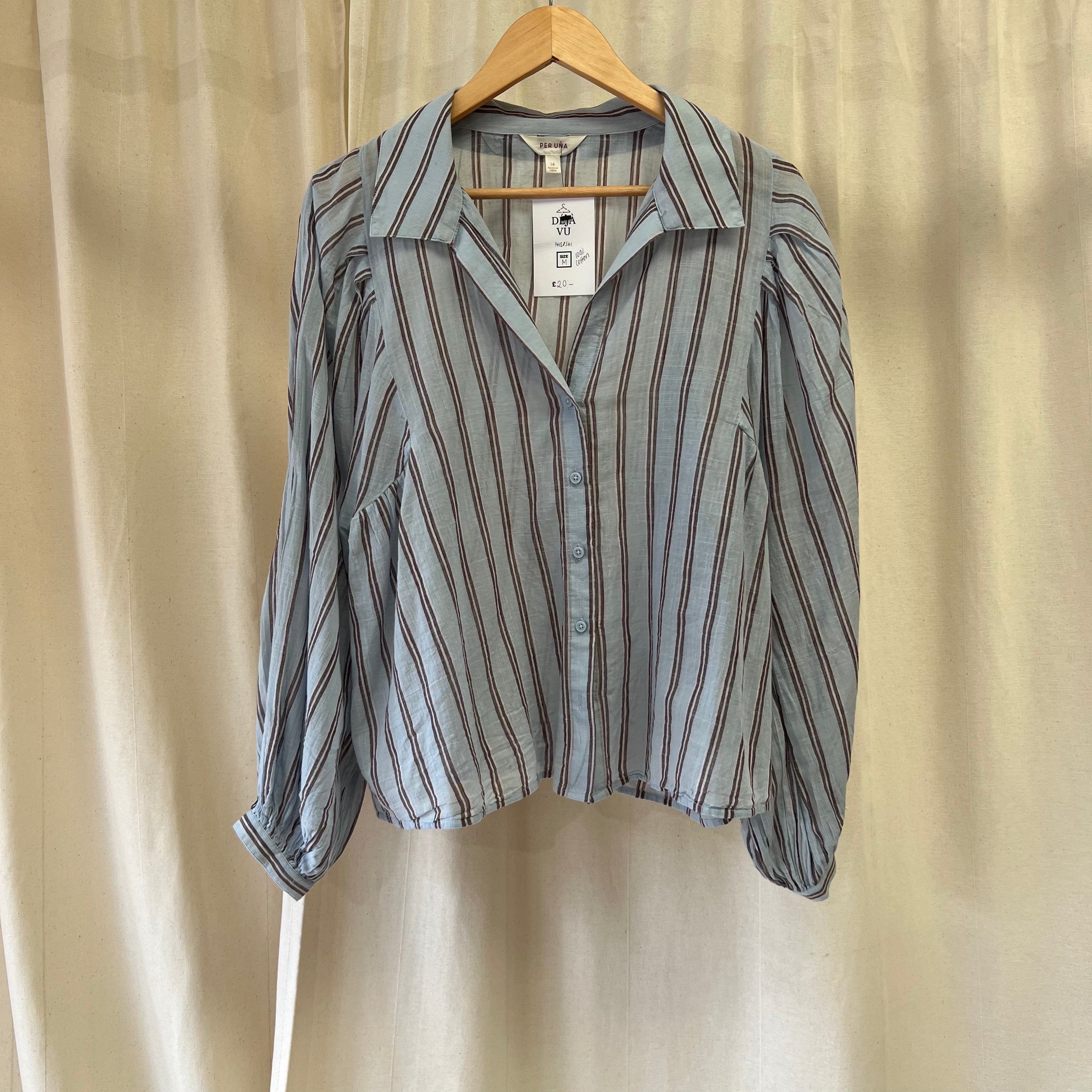 Per Una striped shirt in blue and pink