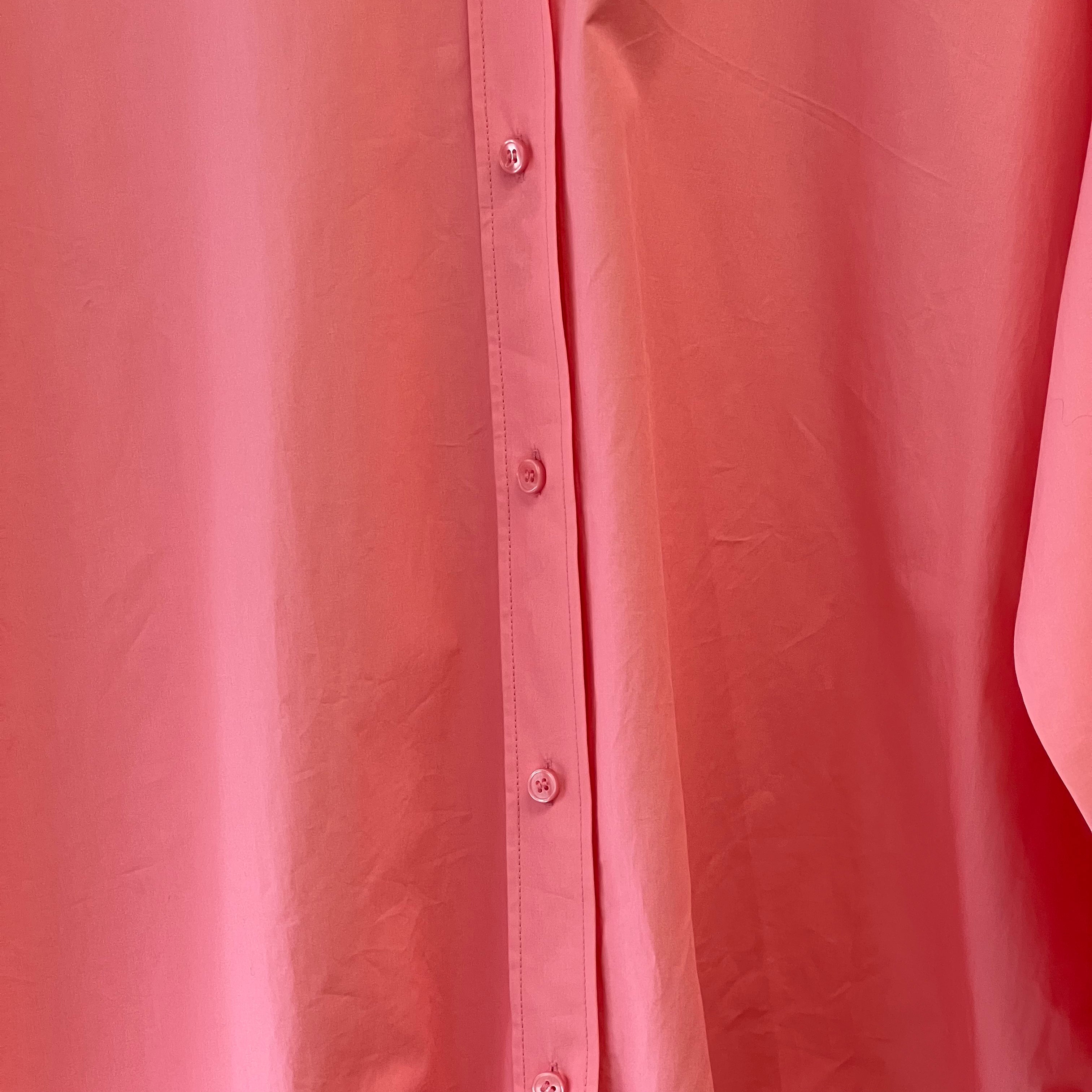 Arket oversized long-sleeve shirt in pink