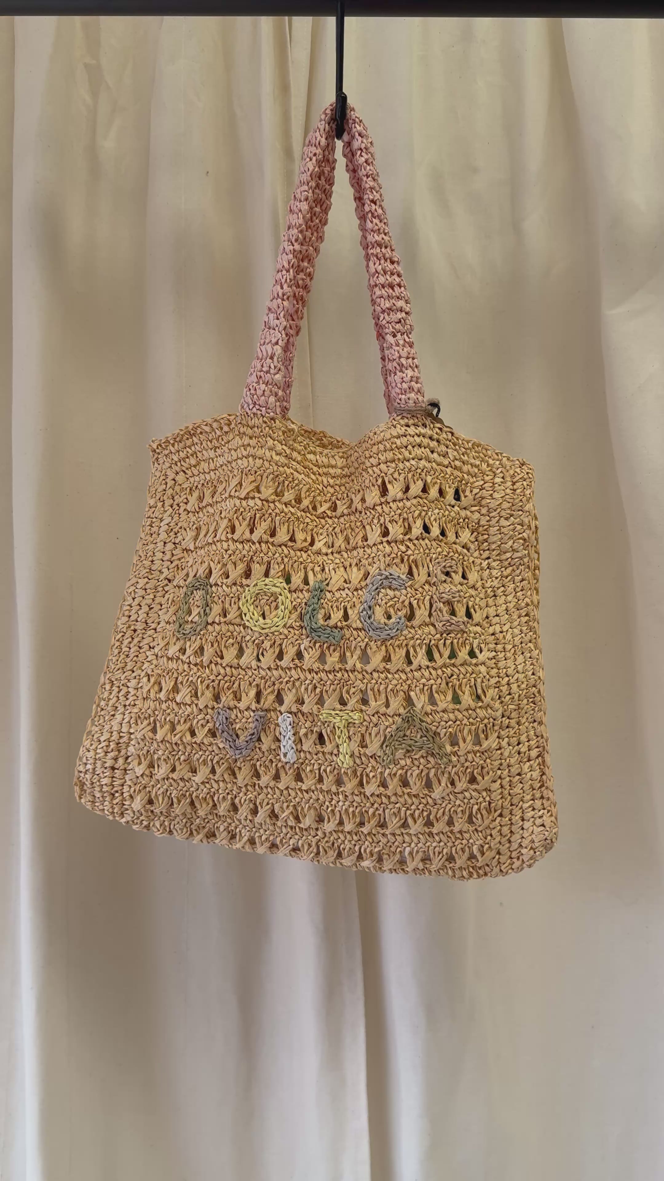 Harvey Nichols DE SIENA  Dolce Vita Raffia Tote